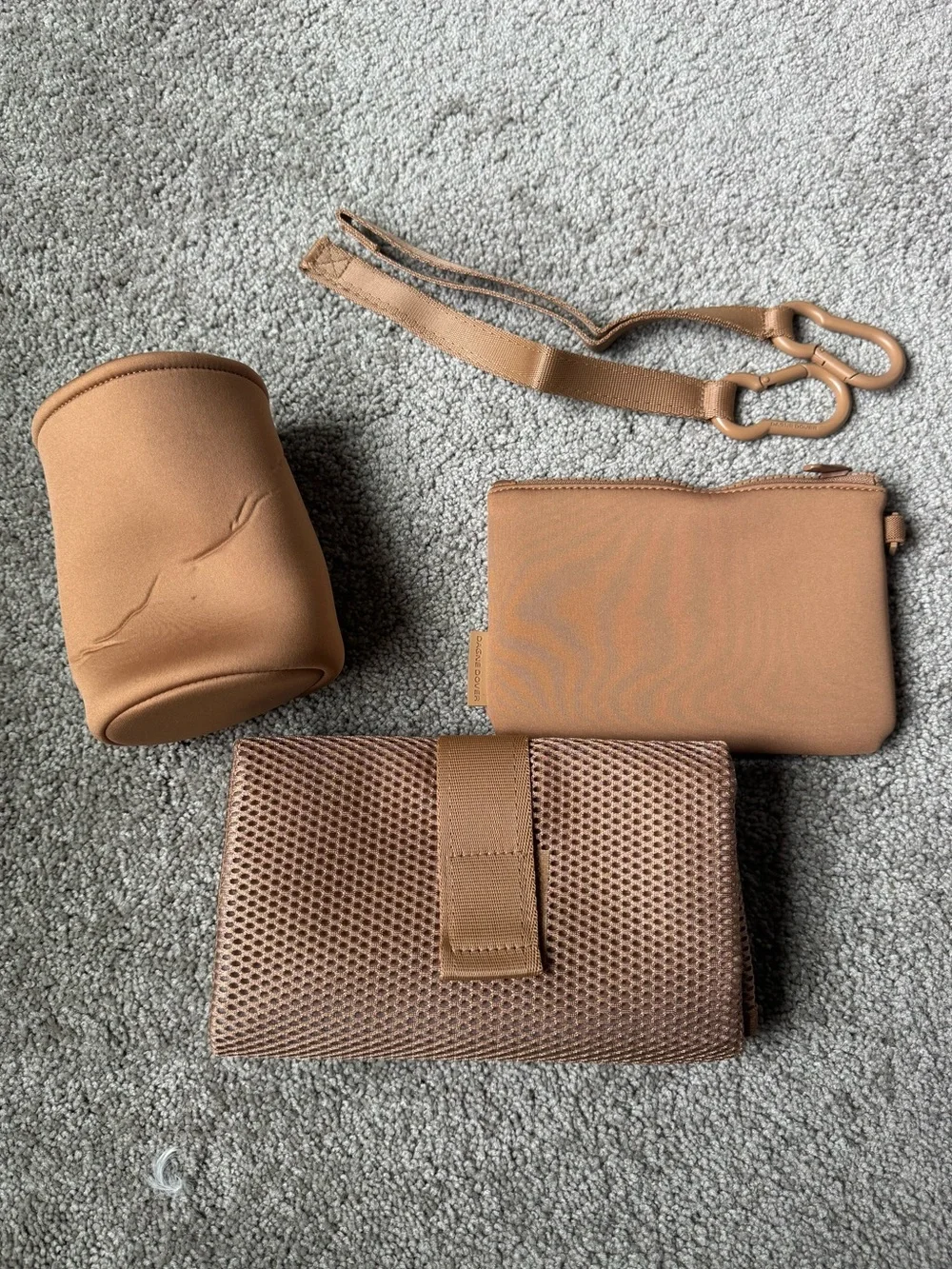 Dagne Dover Wade Neoprene Diaper Tote in Camel